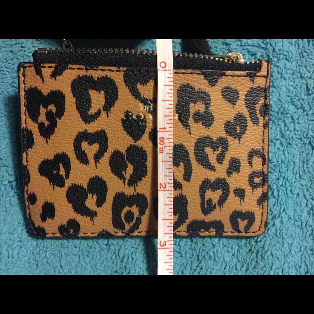 Coach Leopard wristlet, coin purse, and lanyard - Picture 5 of 8